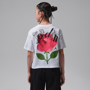 Air Jordan Big Kids' Papercut T-Shirt in White | 45G593-001