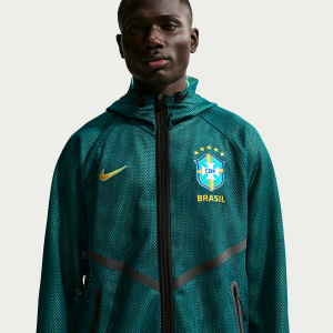 Nike Brazil Nike Men's Dri-FIT Soccer Anthem Jacket in Green | IH1757-369 - $101.97 at Nike