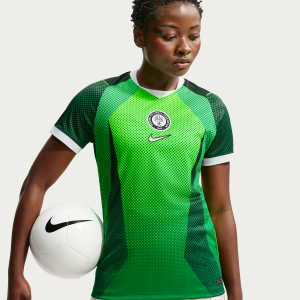 Nike Nigeria 2026 Stadium Home Nike Women's Dri-FIT Soccer Short-Sleeve Jersey in Green | IB4559-302 - $82.97 at Nike