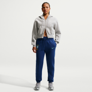 Nike Brazil Phoenix Fleece Nike Women's Soccer High-Waisted Pants in Blue | IB6132-433 - $67.97 at Nike