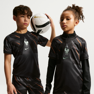 Nike FFF 2026 Stadium Goalkeeper Big Kids' Nike Dri-FIT Soccer Replica Short-Sleeve Jersey in Black | IB5134-010 - $63.97 at Nike