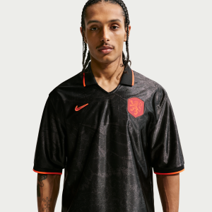 Nike Netherlands Energy Nike Men's Dri-FIT Short-Sleeve Soccer Top in Black | IH1868-010 - $73.97 at Nike