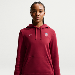 Nike USMNT Club Fleece Nike Women's Soccer Pullover Hoodie in Red | IH1904-677 - $49.97 at Nike