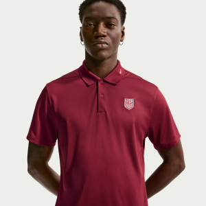 Nike USMNT Victory Nike Men's Dri-FIT Soccer Polo in Red | IB6220-677 - $64.97 at Nike