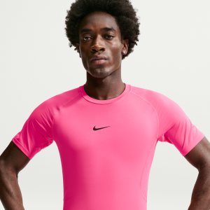 Nike Men's Nike Pro Dri-FIT Tight Short-Sleeve Fitness Top in Pink | FB7932-646 - $32.00 at Nike