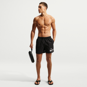 Nike Nike Men's Swim Breaker 5" Brief-Lined Volley Short in Black | NESSG574-001 - $57.00 at Nike