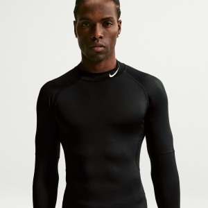 Nike Men's Nike Pro Dri-FIT Fitness Mock-Neck Long-Sleeve Top in Black | FB7908-010 - $37.00 at Nike
