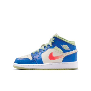 Jordan Air Jordan 1 Mid SE Big Kids' Shoes in Blue | II1258-400 - $84.97 at Nike