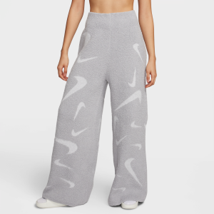Nike Women's Nike Sportswear Phoenix Cozy BouclA(C) High-Waisted Wide-Leg Knit Pants in Grey | FD4288-077 - $96.97 at Nike