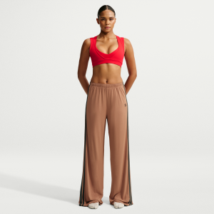 Nike Nike Women's SKIMS Stretch Knit Oversized Wide-Leg Pants in Brown | IV6655-263 - $108.00 at Nike