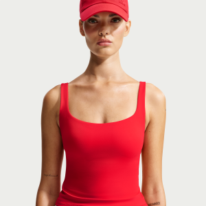 Nike Nike Women's SKIMS Matte Square-Neck Tank Top in Red | IR5037-657 - $68.00 at Nike
