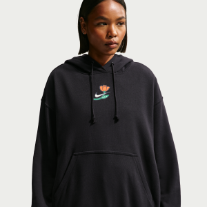 Nike Nike Women's Phoenix Fleece Oversized Pullover Basketball Hoodie in Black | IR2284-010 - $55.97 at Nike