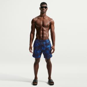 Nike Nike Men's Swim Contend 7" Boxer Volley Short in Blue | NESSG484-434 - $46.97 at Nike