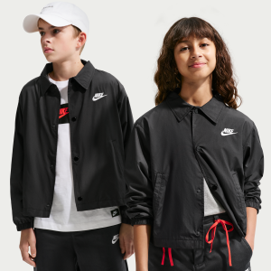 Nike Nike Sportswear Club Big Kids' Repel Coaches' Jacket in Black | IF2822-010 - $45.97 at Nike