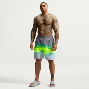 Nike Nike Men's Swim Breaker 9" Brief-Lined Volley Short (Big & Tall) in Grey | NESSG590-051 - $41.97 at Nike
