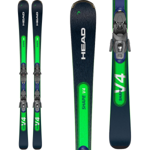 Head Men's Shape V4 Skis with PR 10 GripWalk Bindings