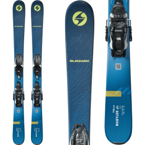 Blizzard Kids' Rustler Twin Junior Skis w/ JR 7.0 Bindings