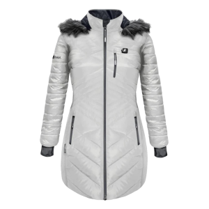 ActionHeat Women's 5V Heated Long Puffer Hooded Jacket