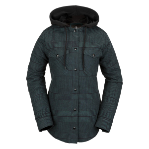Volcom Women's Hooded Flannel Jacket