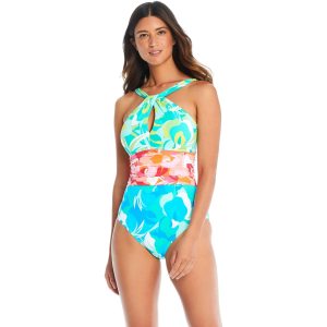 Bleu Rod Beattie Bleu Rod Beattie Women's Summer Escapes High Neck MIO with Keyhole One Piece Swimsuit - $37.87 at Sun & Ski Sports