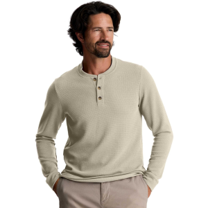 Free Fly Men's Waffle Long Sleeve Henley Shirt