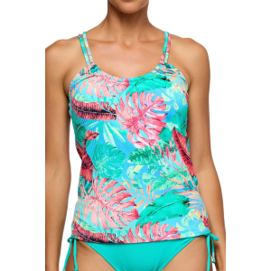 Next By Athena Women's Coconut Bay Third Eye Shirr Tankini