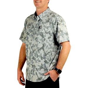 Aftco AFTCO Men's Air O Mesh Printed SS Button Down Shirt - $34.85 at Sun & Ski Sports
