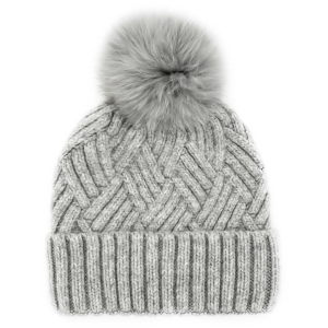 Mitchie's Matchings Mitchie's Matchings Women's Knitted Fox Fur Pom Beanie Hat - $49.99 at Sun & Ski Sports