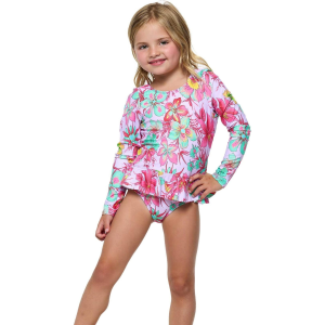 Beach Lingo Beach Lingo Little Girls' Glisten Garden Long Sleeve Rash Suit - $23.85 at Sun & Ski Sports