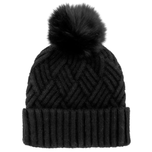 Mitchie's Matchings Mitchie's Matchings Women's Knitted Faux Pom Beanie Hat - $44.99 at Sun & Ski Sports