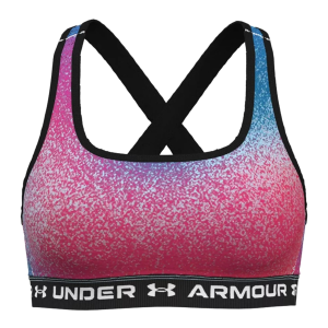 Under Armour Women's Armour Mid Cross Back Printed Sports Bra