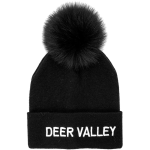 Mitchie's Matchings Mitchie's Matchings Women's Deer Valley Faux Pom Beanie Hat - $38.00 at Sun & Ski Sports