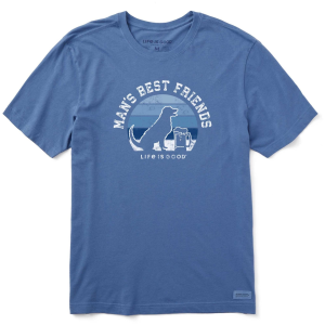 Life Is Good Men's Man's Best Friends Crusher T-Shirt