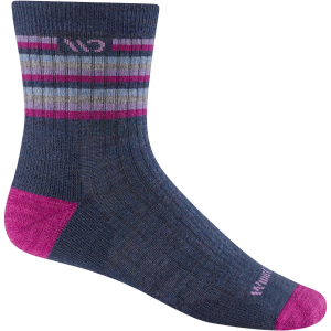 Wide Open Women's Multi Stripe Midweight Micro Crew