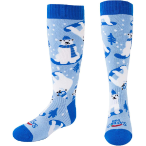 Hot Chillys Kids Youth Polar Bears Mid Volume Ski Socks