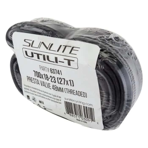 Sunlite Utili T 700x18 23 (27x1) 48mm Presta Road Bicycle Tube