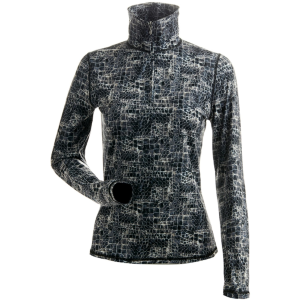 Nils Women's Animal Print T Neck Base Layer
