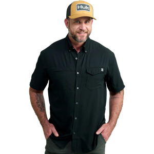 Huk Men's Tide Point Short Sleeve Button Down Shirt