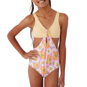 O'neill ONeill Girls Sunnyside Floral Loop One Piece Swimsuit - $23.86 at Sun & Ski Sports