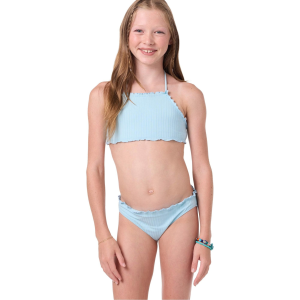 O'neill O'Neill Girls' Shorebreak Rib Ruffle Edge High Neck Bikini Set - $34.84 at Sun & Ski Sports