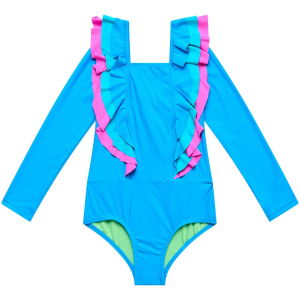 Beach Lingo Beach Lingo Little Girls' Ruffle One Piece Rashguard Swimsuit - $22.85 at Sun & Ski Sports