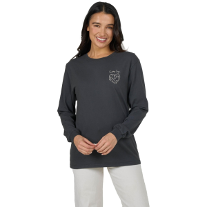 Salty Crew Salty Crew Women's Heart Shark Long Sleeves Boyfriend T-Shirt - $23.84 at Sun & Ski Sports