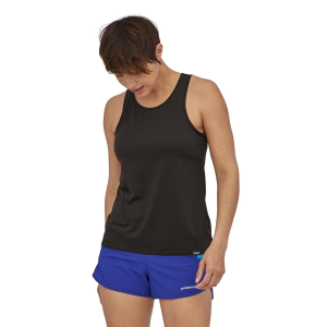 Patagonia Women's Capilene Cool Daily Tank Top in Dark Rinsed Green X Dye