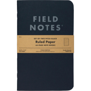 Field Notes Field Notes Pitch Black Notebook - $16.95 at Sun & Ski Sports