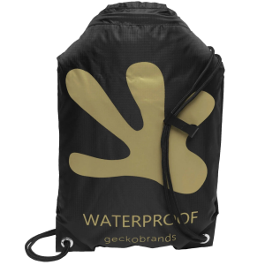 Geckobrands Waterproof 10L Drawstring Backpack