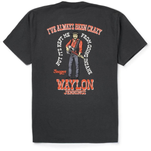 Seager Men's Waylon Jennings Always Been Crazy T-Shirt