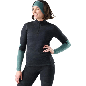 Smartwool Smartwool Women's Intraknit Thermal Merino Base Layer Colorblock 1/4 Zip Shirt - $170.00 at Sun & Ski Sports