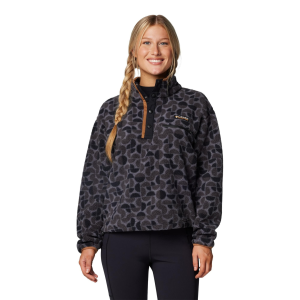 Columbia Columbia Women's Helvetia II Printed Cropped Half Snap Fleece Pullove - $85.00 at Sun & Ski Sports