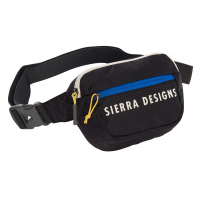 Sierra Designs 2L Fanny Pack in Black w/Blue Zip