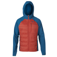 Sierra Designs Men's Borrego Hybrid Jacket in Bering Blue/Brick, Size XL